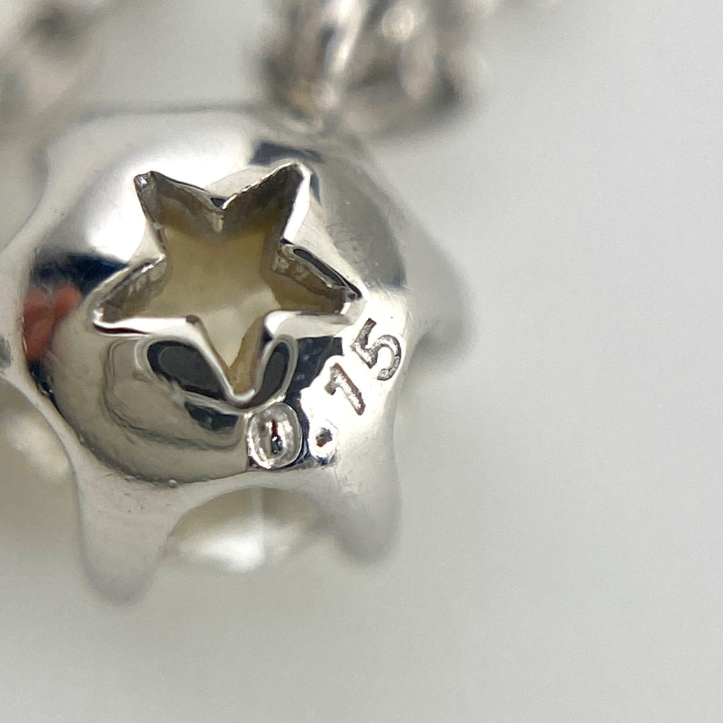 スタージュエリー メレダイヤ デザインネックレス プラチナ ペンダント ネックレス Pt950 ダイヤモンド レディース 【中古】brjwl