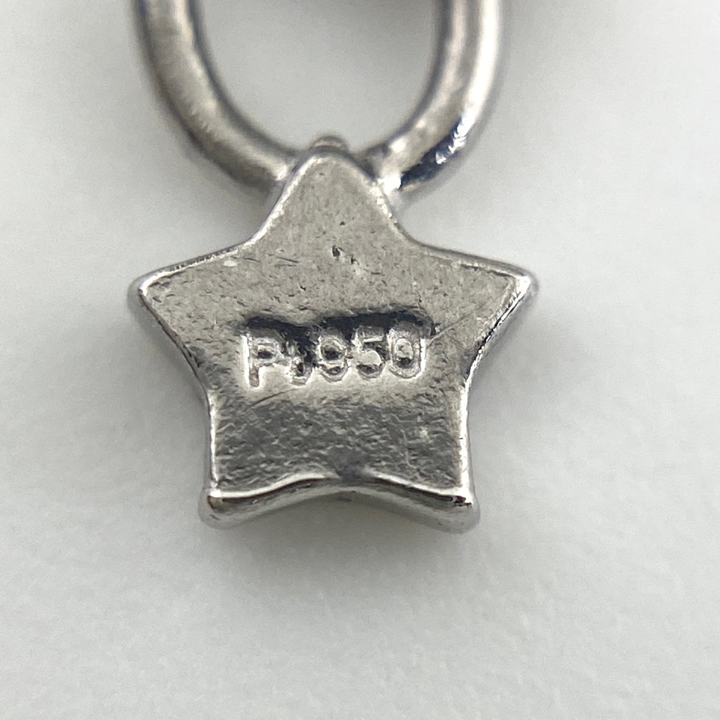スタージュエリー メレダイヤ デザインネックレス プラチナ ペンダント ネックレス Pt950 ダイヤモンド レディース 【中古】brjwl