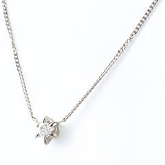 ダイヤモンド デザインネックレス プラチナ ペンダント ネックレス Pt850 ダイヤモンド レディース 【中古】nbjwl