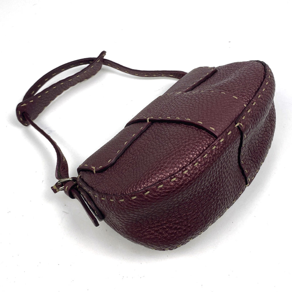フェンディ セレリア ハンドバッグ 手提げ ハンドバッグ レザー ボルドー 8BR430 レディース 【中古】brbag