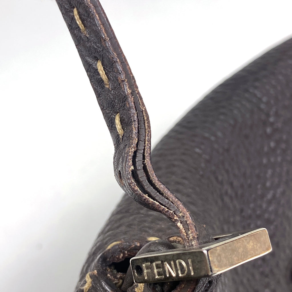 フェンディ セレリア マンマバケット ワンショルダー ズッカロゴ ショルダーバッグ レザー ブラウン 8BR185 レディース 【中古】brbag