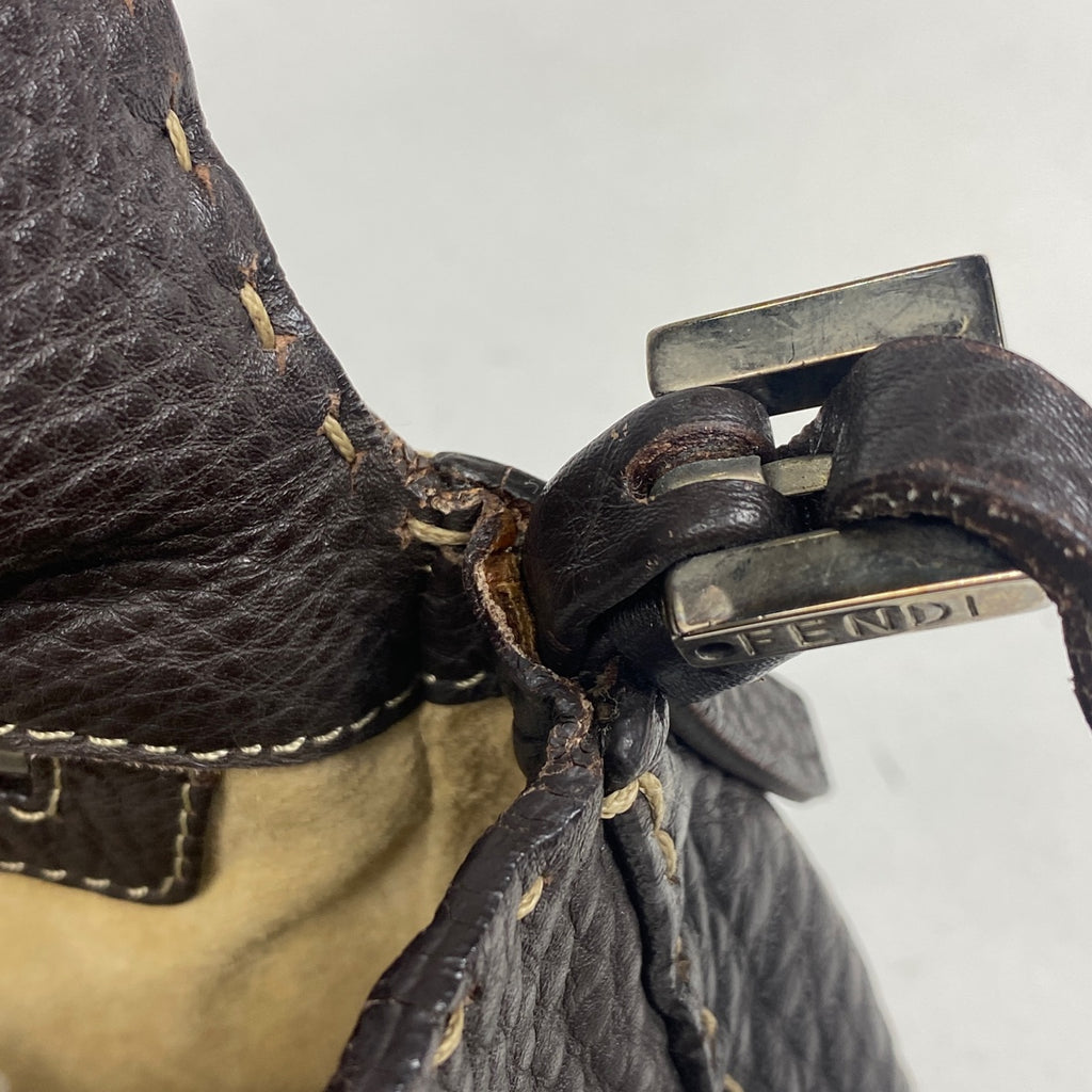 フェンディ セレリア マンマバケット ワンショルダー ズッカロゴ ショルダーバッグ レザー ブラウン 8BR185 レディース 【中古】brbag