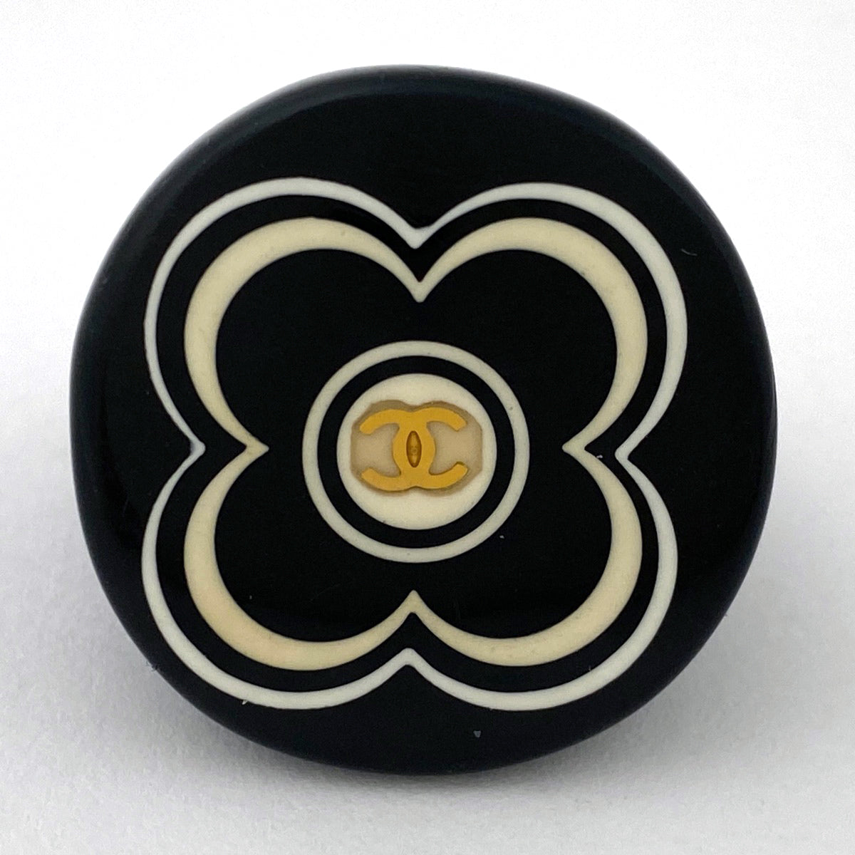 希少　CHANEL　ココマーク　フラワー　リング シャネル CHANEL ココマークフラワー 2連 リング 指輪 ゴールド