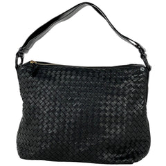 ボッテガヴェネタ イントレチャート ショルダーバッグ 肩掛け 斜め掛け 2WAY ショルダーバッグ レザー ブラック 115658 レディース 【中古】brbag