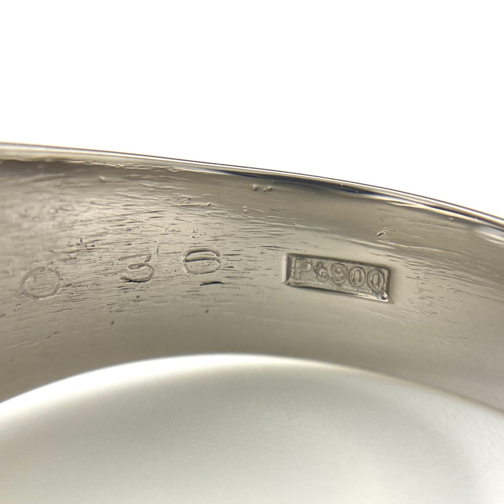 ダイヤモンド デザインリング プラチナ 指輪 リング 20号 Pt900 ダイヤモンド メンズ 【中古】nbjwl