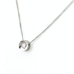 メレダイヤ デザインネックレス プラチナ ペンダント ネックレス Pt900 Pt850 ダイヤモンド レディース 【中古】nbjwl