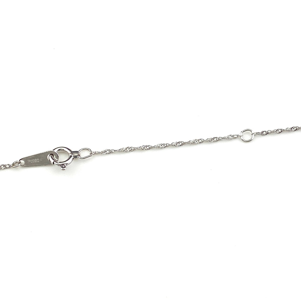 フラワーモチーフ デザインネックレス プラチナ メレダイヤ 花 ネックレス Pt850 ダイヤモンド レディース 【中古】nbjwl