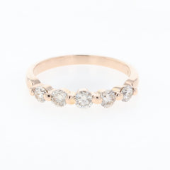 メレダイヤ デザインリング PG ピンクゴールド 指輪 リング 10号 K18 ダイヤモンド レディース 【中古】nbjwl