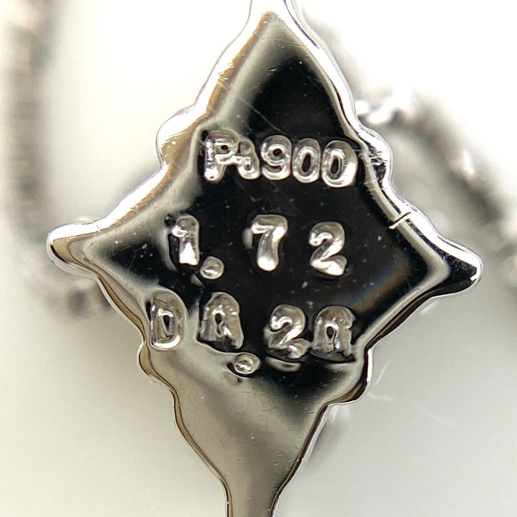 グリーングロッシュラーガーネット デザインネックレス プラチナ ペンダント メレダイヤ ネックレス Pt900 Pt850 グリーングロッシュラーガーネット レディース 【中古】nbjwl