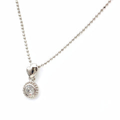 ダイヤモンド デザインネックレス プラチナ ペンダント ネックレス Pt900 Pt850 ダイヤモンド レディース 【中古】nbjwl