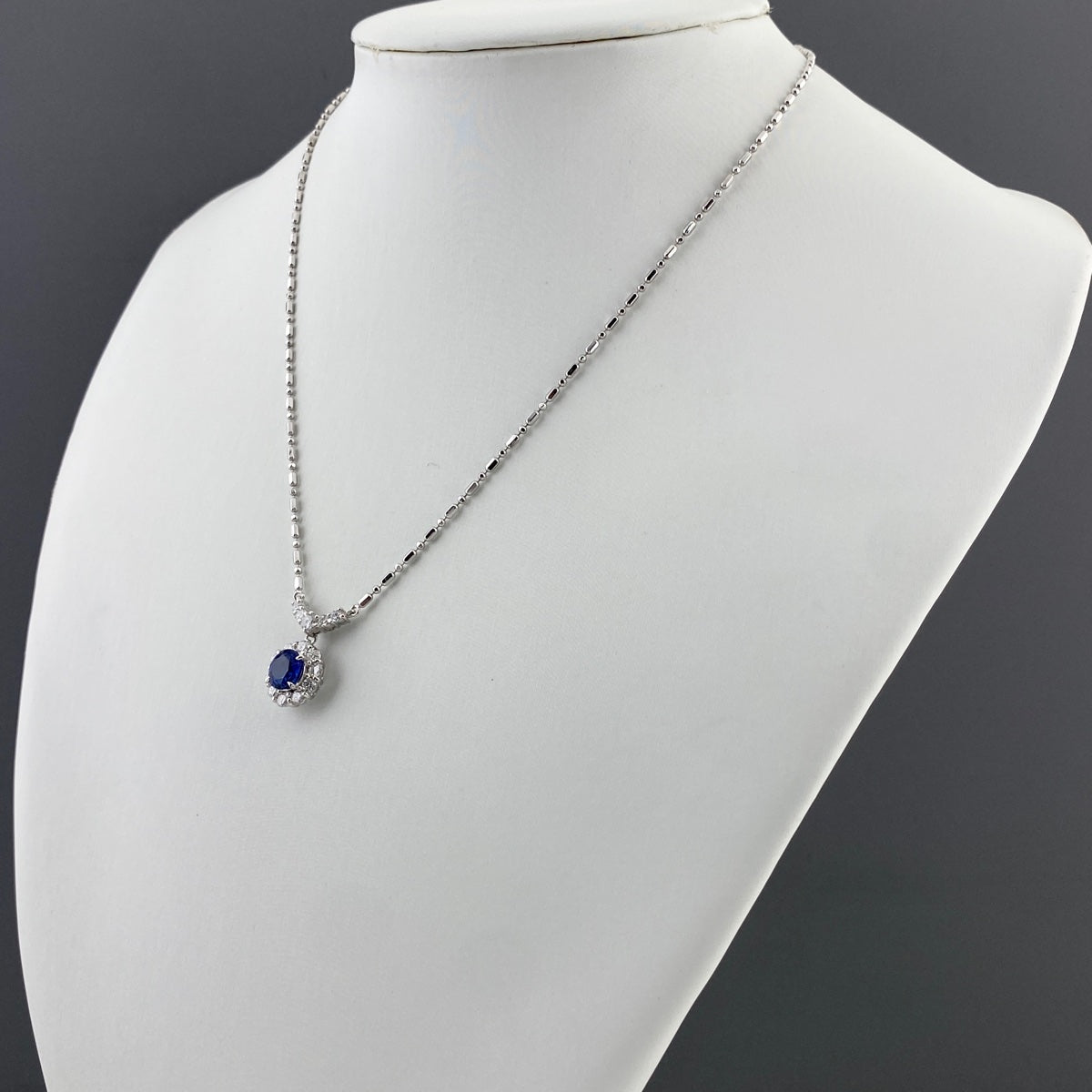 バイセル公式】サファイア デザインネックレス プラチナ