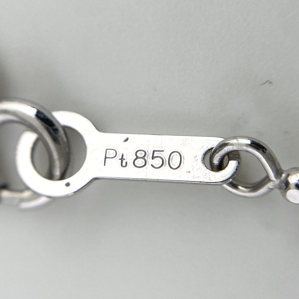 サファイア デザインネックレス プラチナ ペンダント メレダイヤ ダイヤモンド ネックレス Pt900 Pt850 サファイア レディース 【中古】nbjwl