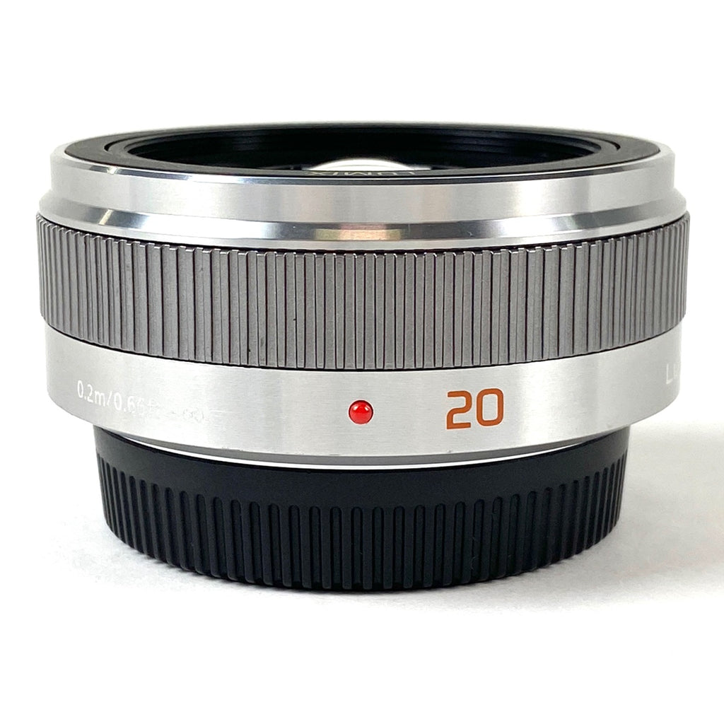 パナソニック Panasonic LUMIX G 20mm F1.7 II ASPH. H-H020A-S シルバー 一眼カメラ用レンズ（オートフォーカス） 【中古】cambb