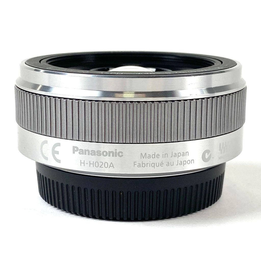 パナソニック Panasonic LUMIX G 20mm F1.7 II ASPH. H-H020A-S シルバー 一眼カメラ用レンズ（オートフォーカス） 【中古】cambb