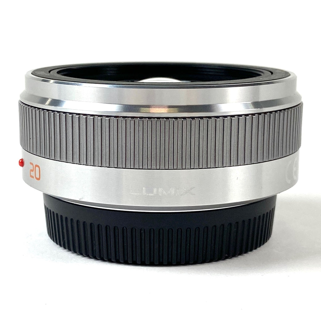 パナソニック Panasonic LUMIX G 20mm F1.7 II ASPH. H-H020A-S シルバー 一眼カメラ用レンズ（オートフォーカス） 【中古】cambb