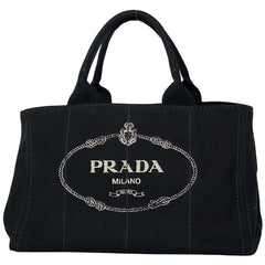 プラダ カナパ トート ハンドバッグ トートバッグ キャンバス ネロ(ブラック) BN2642 レディース 【中古】brbag