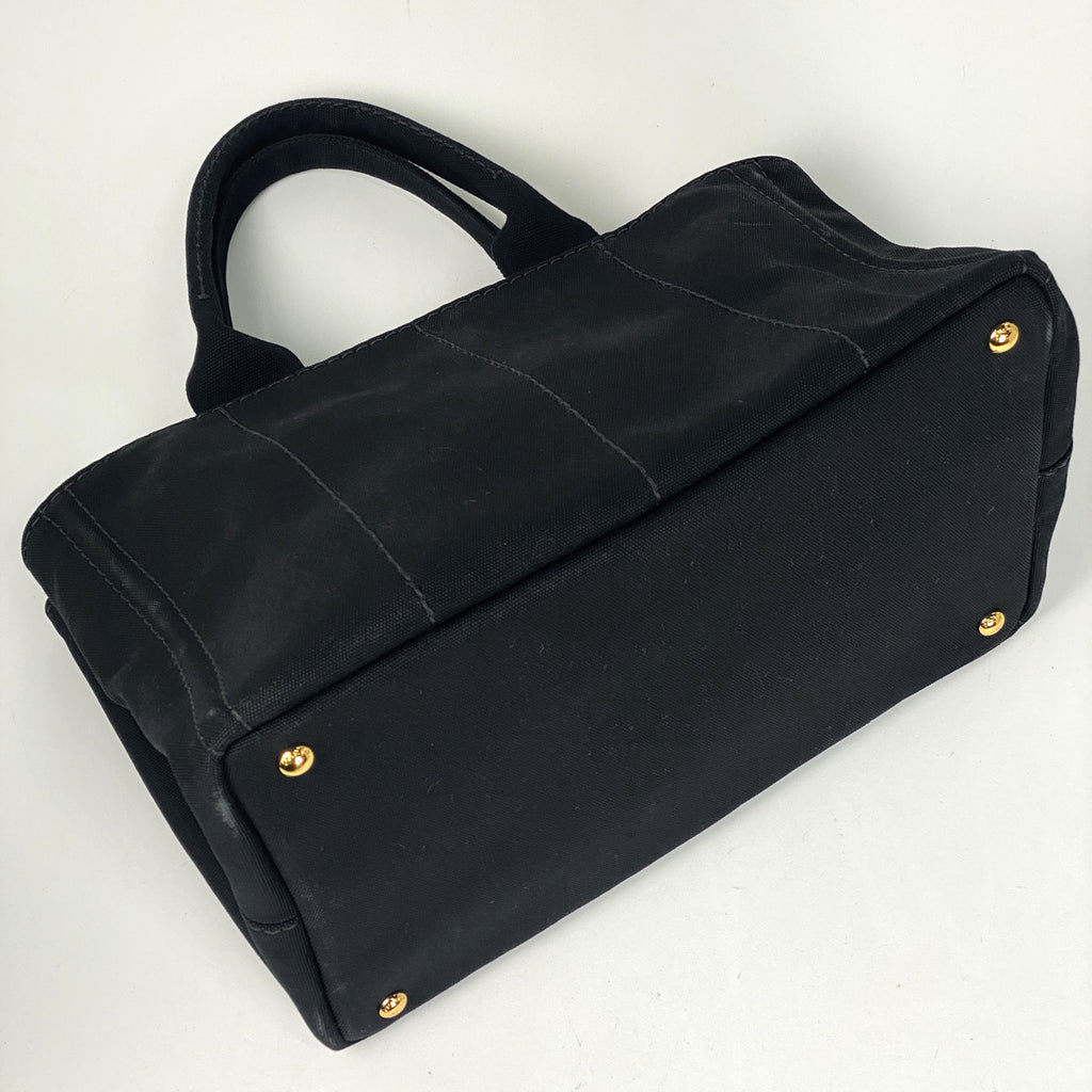 プラダ カナパ トート ハンドバッグ トートバッグ キャンバス ネロ(ブラック) BN2642 レディース 【中古】brbag