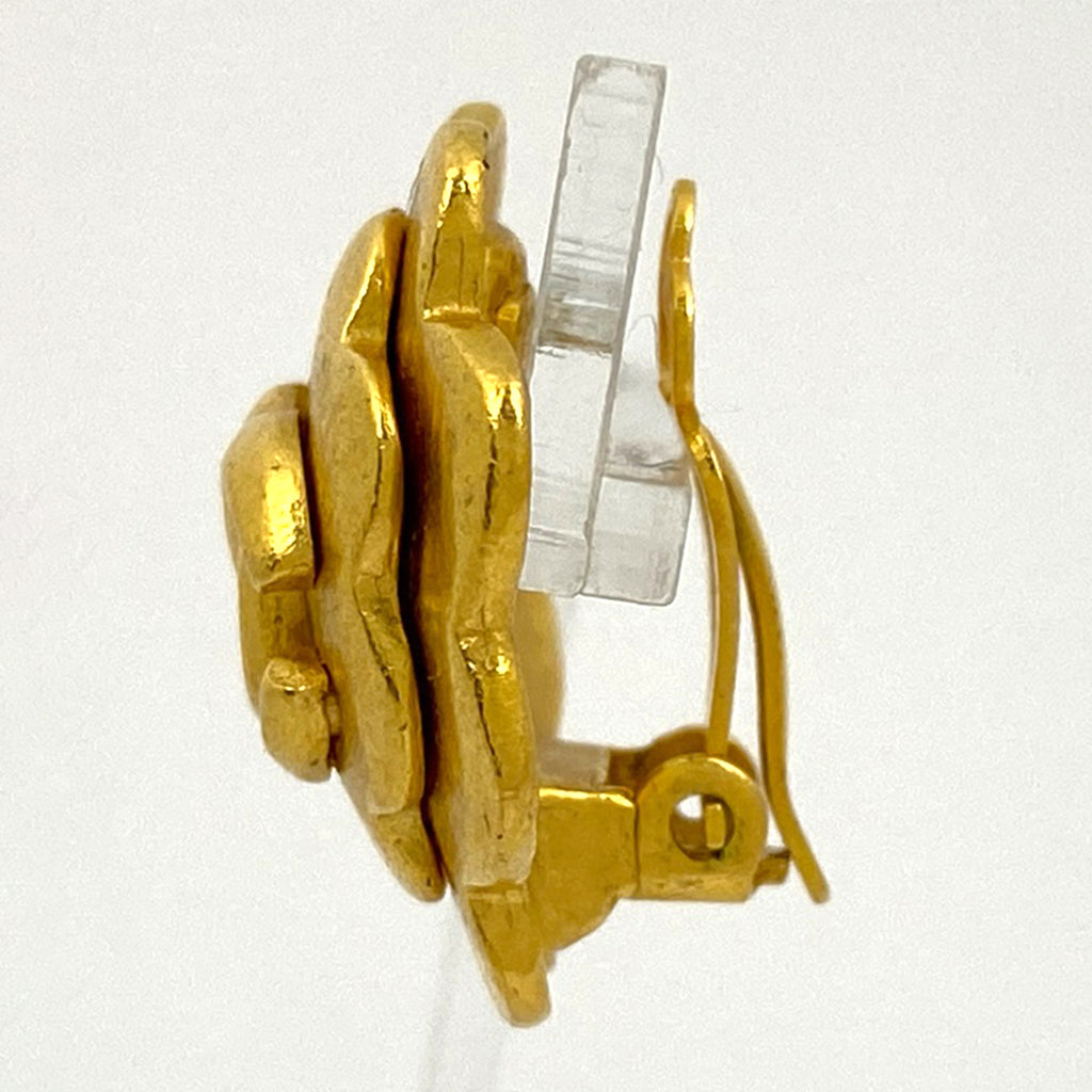 シャネル ココマーク イヤリング フラワー イヤリング GP ゴールド レディース 【中古】bracc