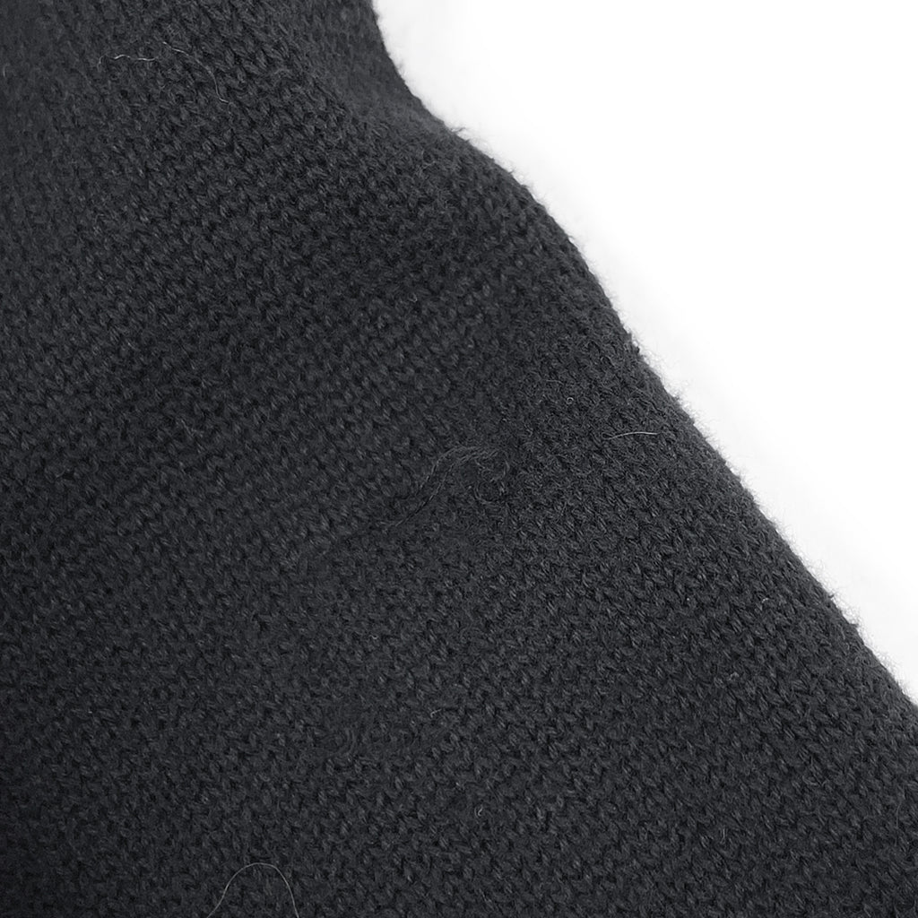 シャネル Vネック セーター ニット トップス セーター コットン ブラック レディース 【中古】brapp