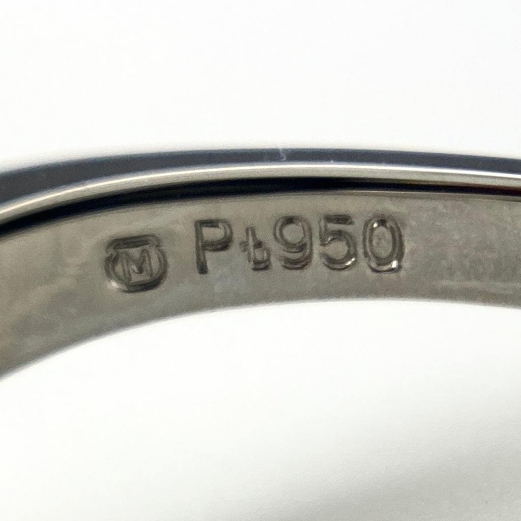 ミキモト パール デザインリング プラチナ 指輪 メレダイヤ 真珠 リング 10.5号 Pt950 パール メレダイヤ レディース 【中古】brjwl