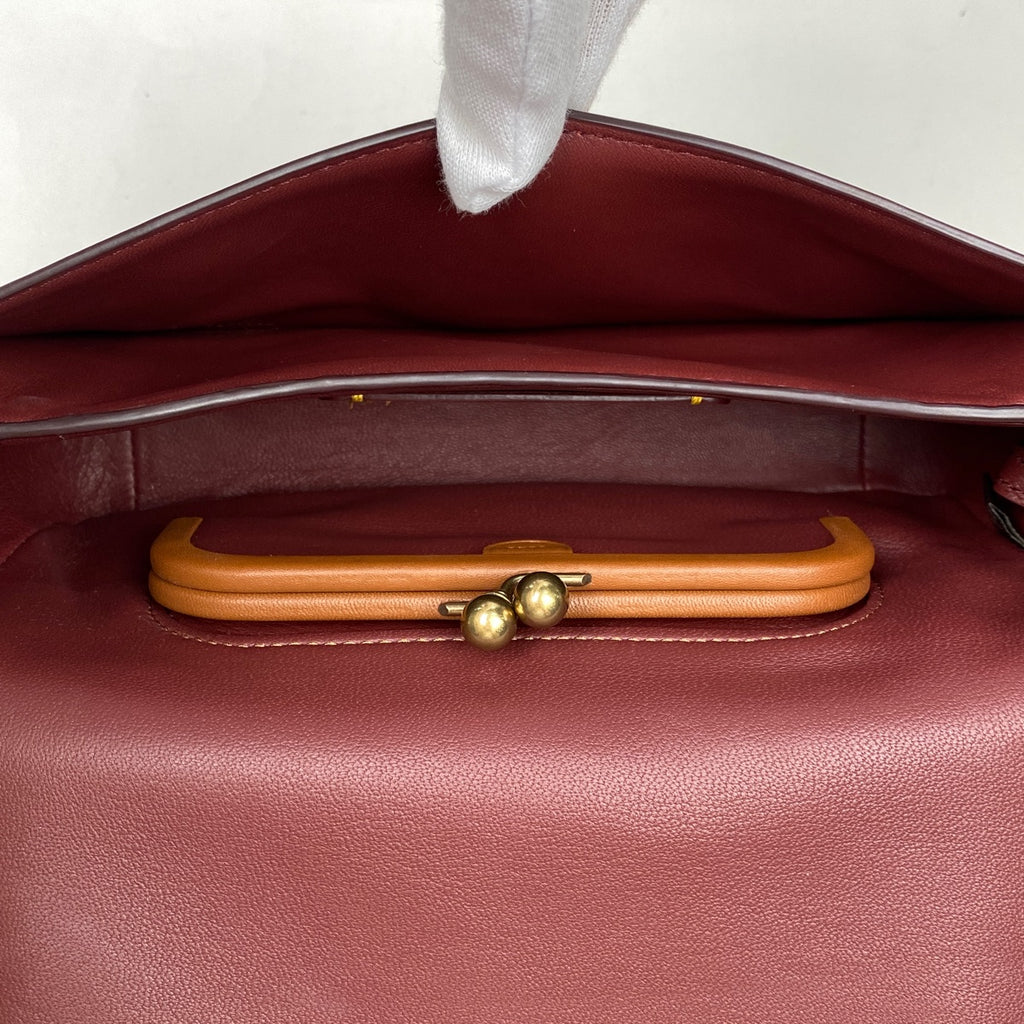 コーチ ロゴ ショルダーバッグ ディンキー ターンロック ショルダーバッグ レザー ピンク 37296 レディース 【中古】brbag
