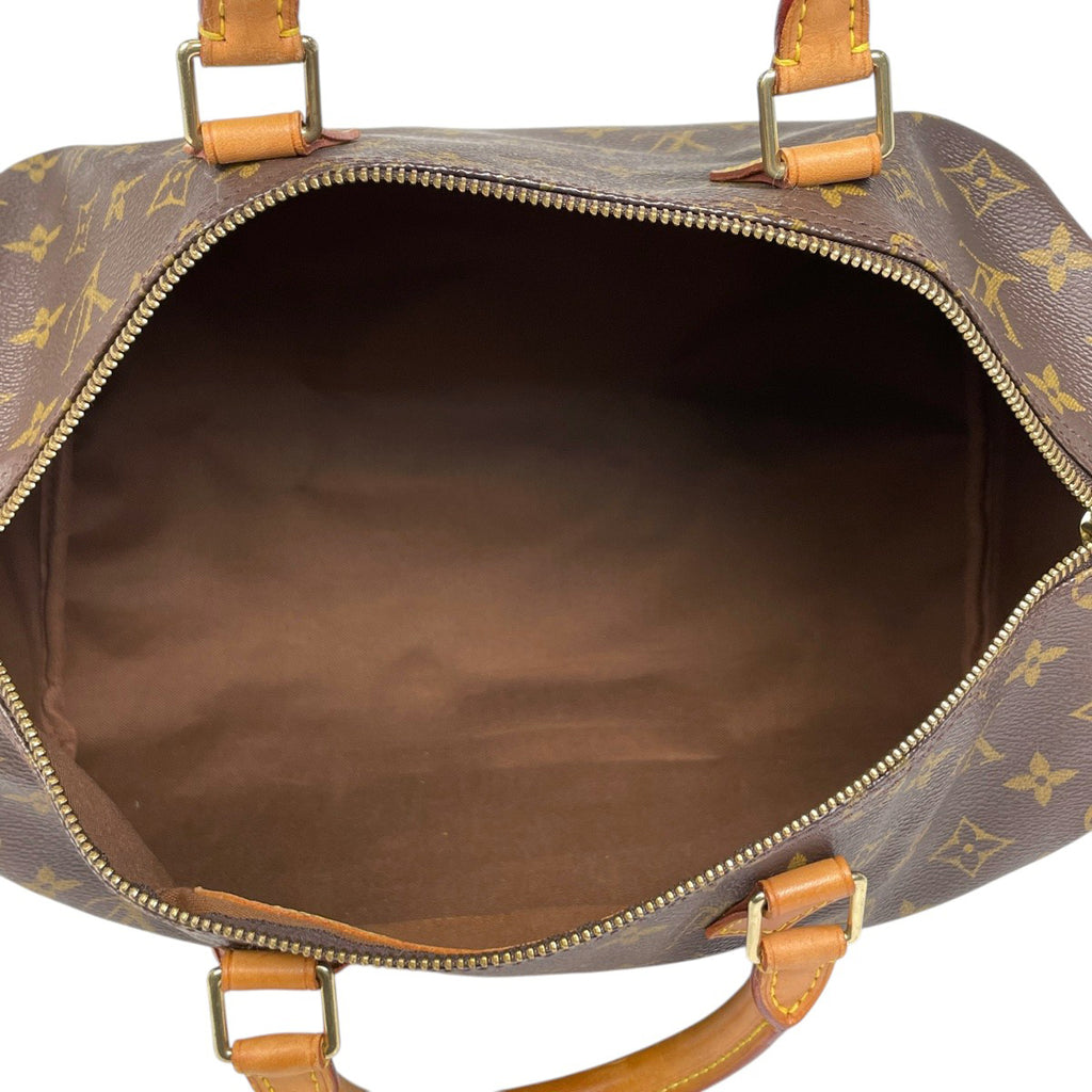 ルイ・ヴィトン スピーディ 35 ボストンバッグ ハンドバッグ モノグラム ブラウン M41524 レディース 【中古】brbag