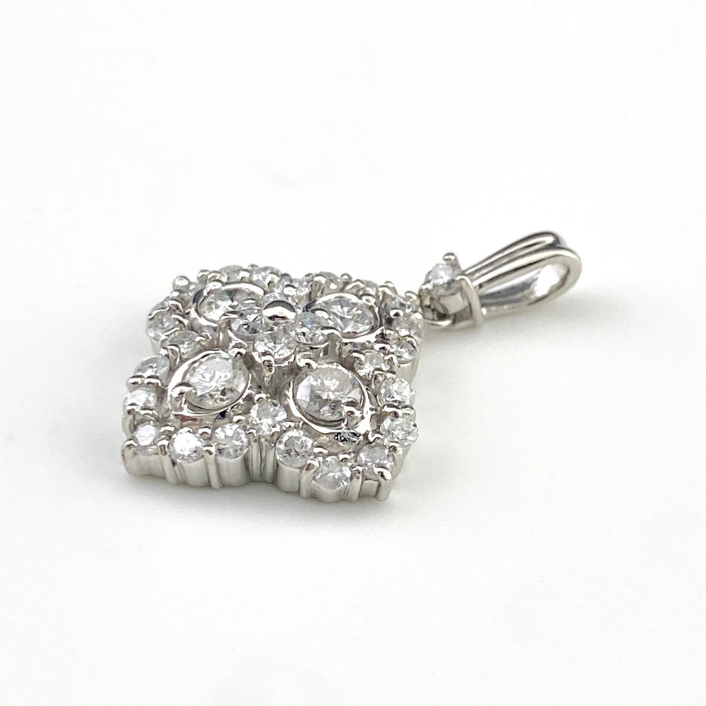 メレダイヤ デザインペンダントトップ プラチナ ペンダントトップ Pt900 ダイヤモンド レディース 【中古】nbjwl