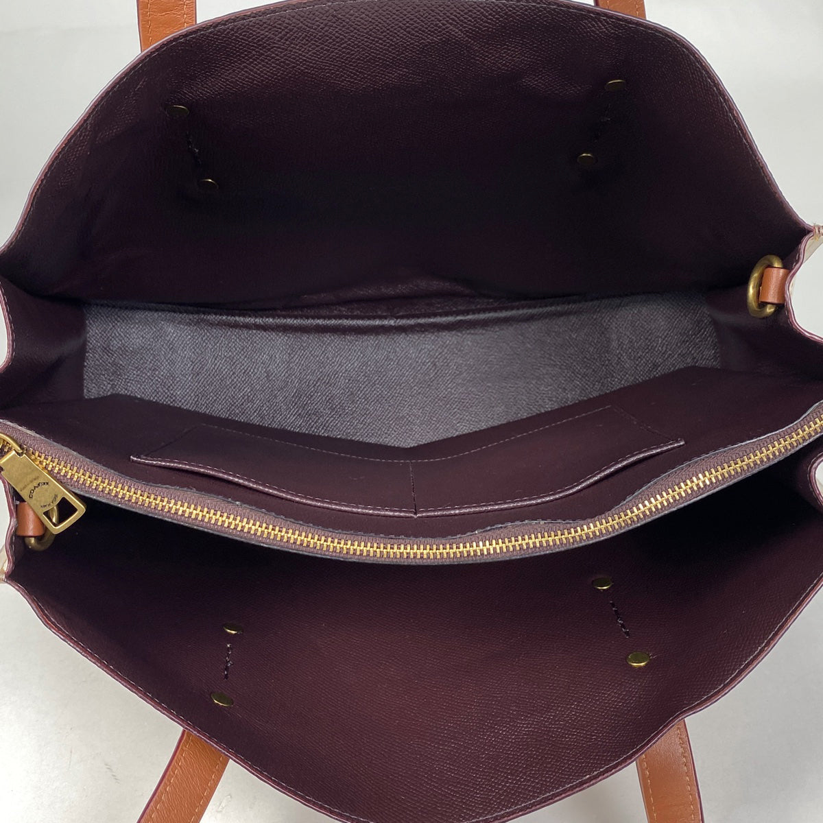 コーチ トートバック 肩掛け キャンバス ブラウン マルチカラー シグネチャー COACH コーチ トートバッグ 肩掛け キャンバス×レザー
