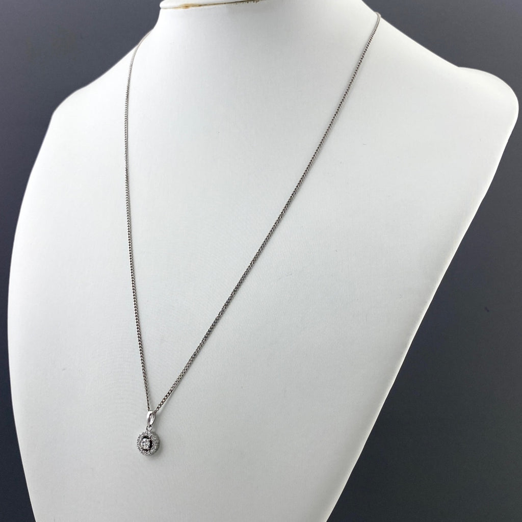 メレダイヤ デザインネックレス プラチナ ペンダント ネックレス Pt900 Pt850 ダイヤモンド レディース 【中古】nbjwl