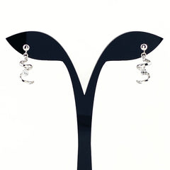 メレダイヤ デザインピアス プラチナ ピアス Pt900 ダイヤモンド レディース 【中古】nbjwl