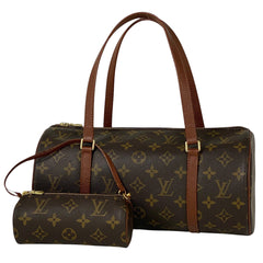 ルイ・ヴィトン パピヨン 30 バレルバッグ 筒型 旧旧型 ハンドバッグ モノグラム ブラウン M51365 レディース 【中古】brbag