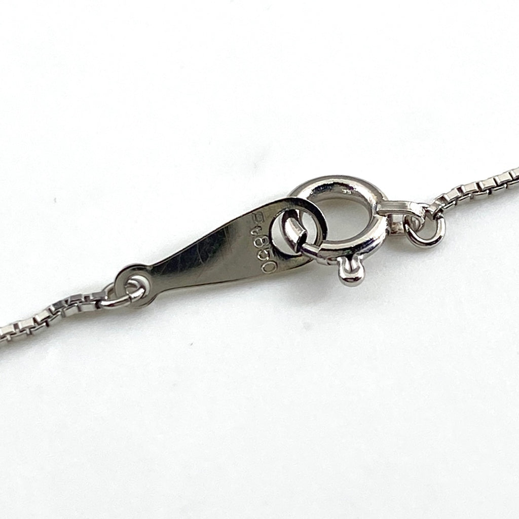 ダイヤモンド デザインネックレス プラチナ ペンダント ネックレス Pt900 Pt850 ダイヤモンド レディース 【中古】nbjwl