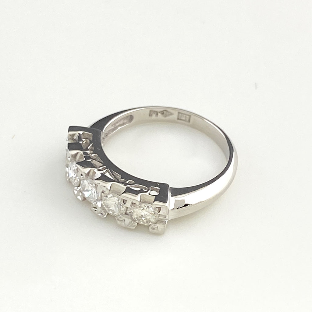 メレダイヤ デザインリング プラチナ 指輪 リング 10.5号 Pt900 ダイヤモンド レディース 【中古】nbjwl