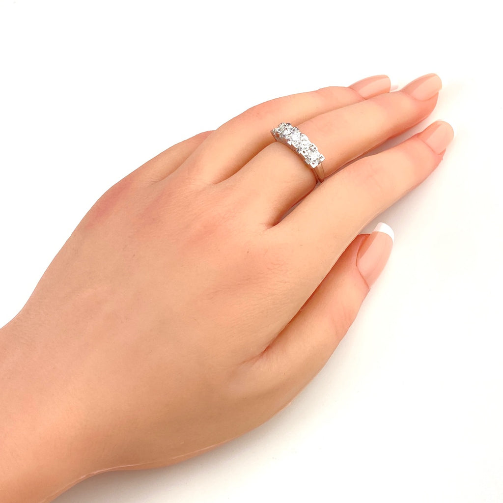 メレダイヤ デザインリング プラチナ 指輪 リング 10.5号 Pt900 ダイヤモンド レディース 【中古】nbjwl