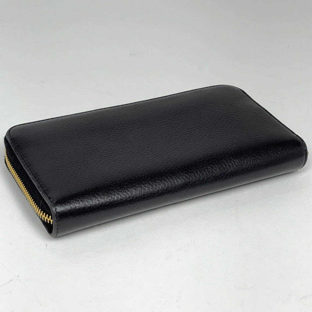 プラダ ロゴ ラウンドファスナー 長財布 ラウンドジップ 長財布 レザー ネロ(ブラック) 1ML506 レディース 【中古】brbag