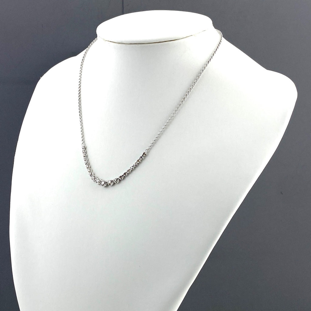 メレダイヤ デザインネックレス ペンダント ネックレス 750 ダイヤモンド レディース 【中古】nbjwl