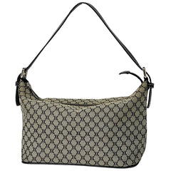 セリーヌ マカダム柄 ハンドバッグ ショルダーバッグ ハンドバッグ キャンバス グレー ブラック レディース 【中古】brbag