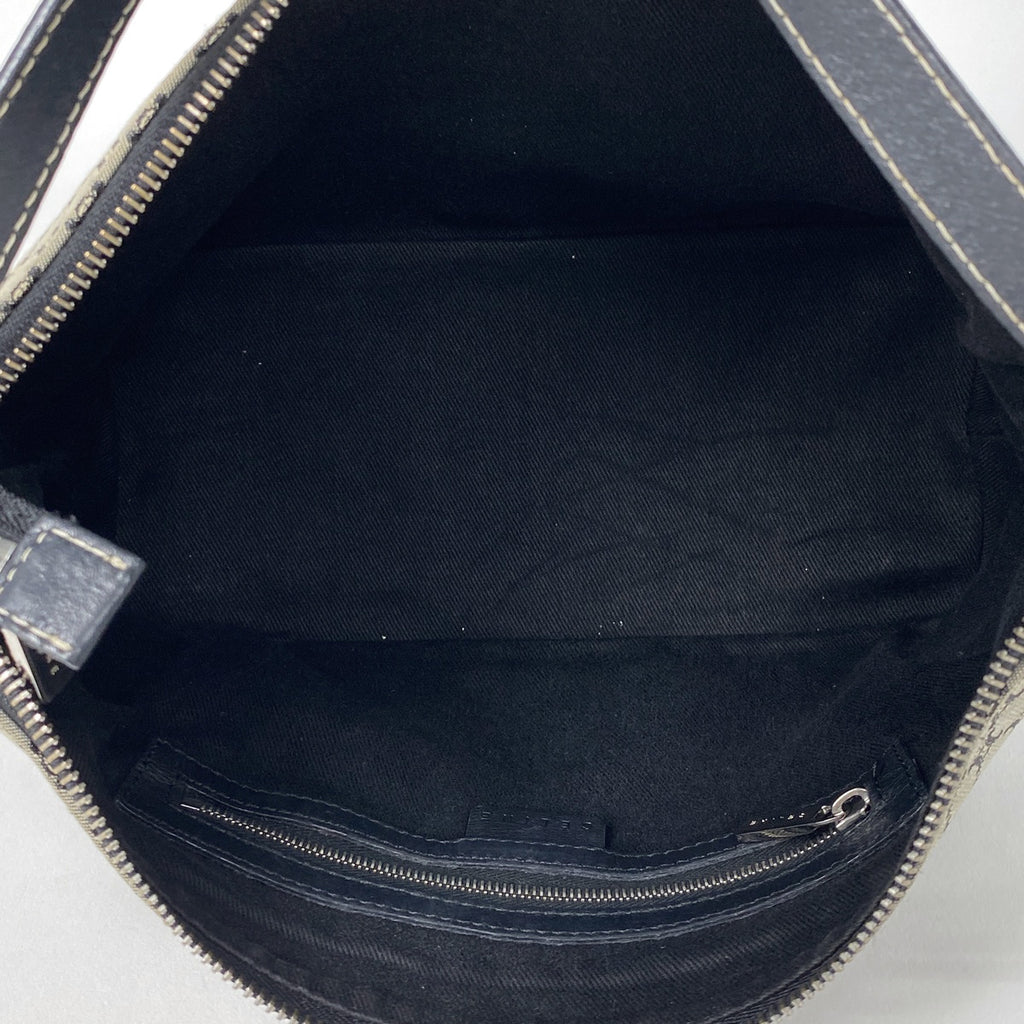 セリーヌ マカダム柄 ハンドバッグ ショルダーバッグ ハンドバッグ キャンバス グレー ブラック レディース 【中古】brbag