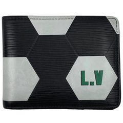 ルイ・ヴィトン ポルトフォイユ スレンダー 札入れ カード入れ FIFA WORLD CUP 二つ折り財布 エピ ノワール(ブラック) M63293 メンズ 【中古】brbag