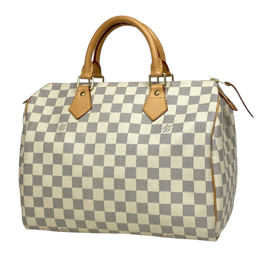 ルイ・ヴィトン スピーディ 30 ボストンバッグ ハンドバッグ ダミエアズール ホワイト N41533 レディース 【中古】brbag