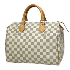 ルイ・ヴィトン スピーディ 30 ボストンバッグ ハンドバッグ ダミエアズール ホワイト N41533 レディース 【中古】brbag