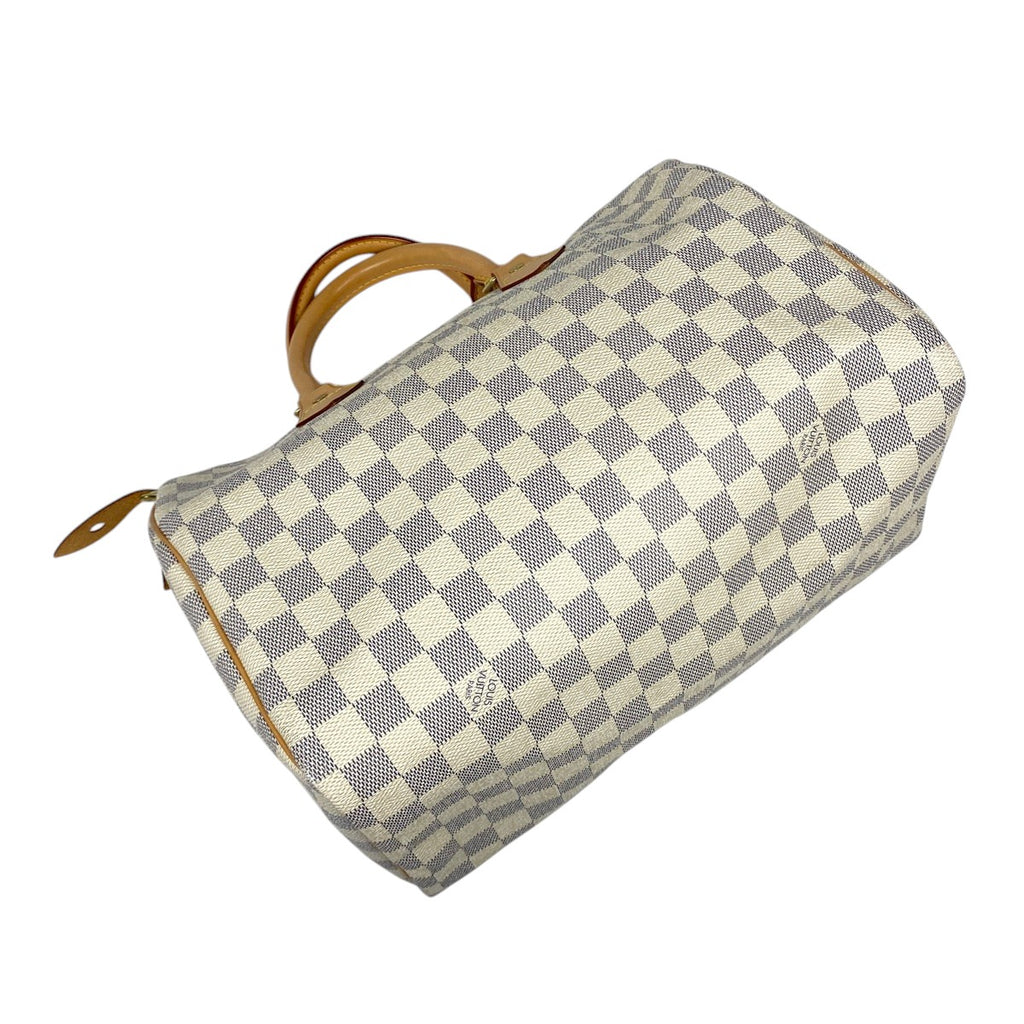 ルイ・ヴィトン スピーディ 30 ボストンバッグ ハンドバッグ ダミエアズール ホワイト N41533 レディース 【中古】brbag