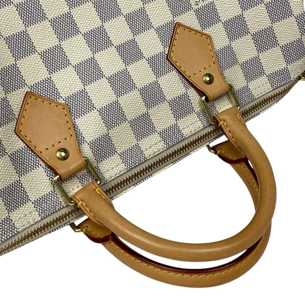 ルイ・ヴィトン スピーディ 30 ボストンバッグ ハンドバッグ ダミエアズール ホワイト N41533 レディース 【中古】brbag