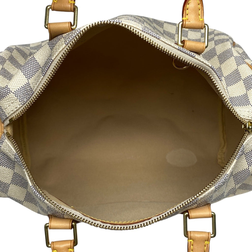 ルイ・ヴィトン スピーディ 30 ボストンバッグ ハンドバッグ ダミエアズール ホワイト N41533 レディース 【中古】brbag
