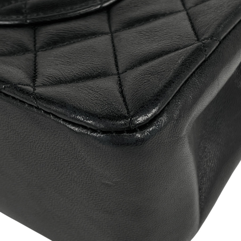 【ジャンク品】シャネル マトラッセ Wフラップ チェーン ショルダーバッグ ココマーク ショルダーバッグ レザー ブラック レディース 【中古】brbag