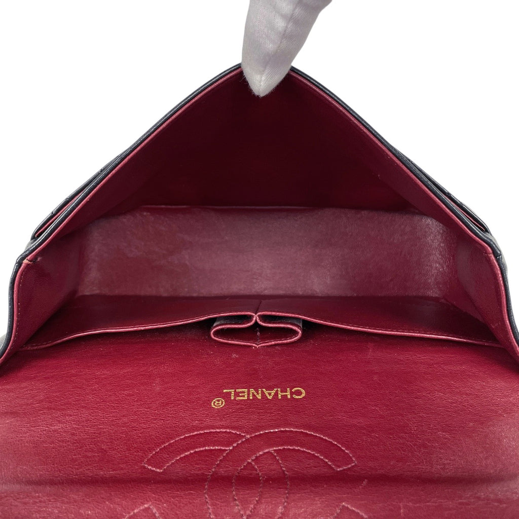 【ジャンク品】シャネル マトラッセ Wフラップ チェーン ショルダーバッグ ココマーク ショルダーバッグ レザー ブラック レディース 【中古】brbag