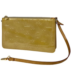 ルイ・ヴィトン レキシントン ハンドバッグ 化粧 エナメル アクセサリーポーチ モノグラムヴェルニ ベージュ M91010 レディース 【中古】brbag