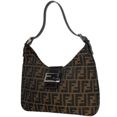 フェンディ ズッカ柄 ショルダーバッグ ワンショルダー ハンドバッグ ショルダーバッグ キャンバス ブラウン 26569 レディース 【中古】brbag