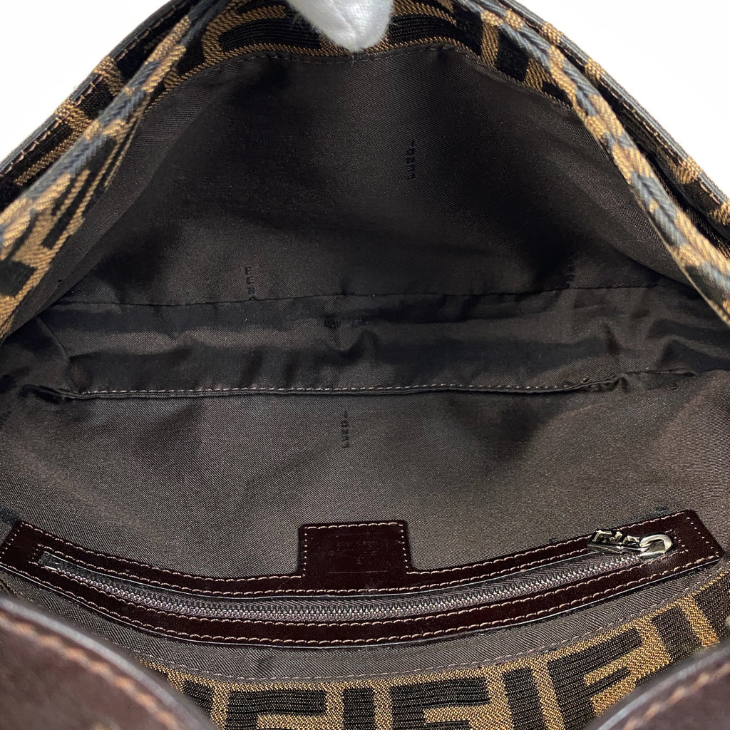 フェンディ ズッカ柄 ショルダーバッグ ワンショルダー ハンドバッグ ショルダーバッグ キャンバス ブラウン 26569 レディース 【中古】brbag