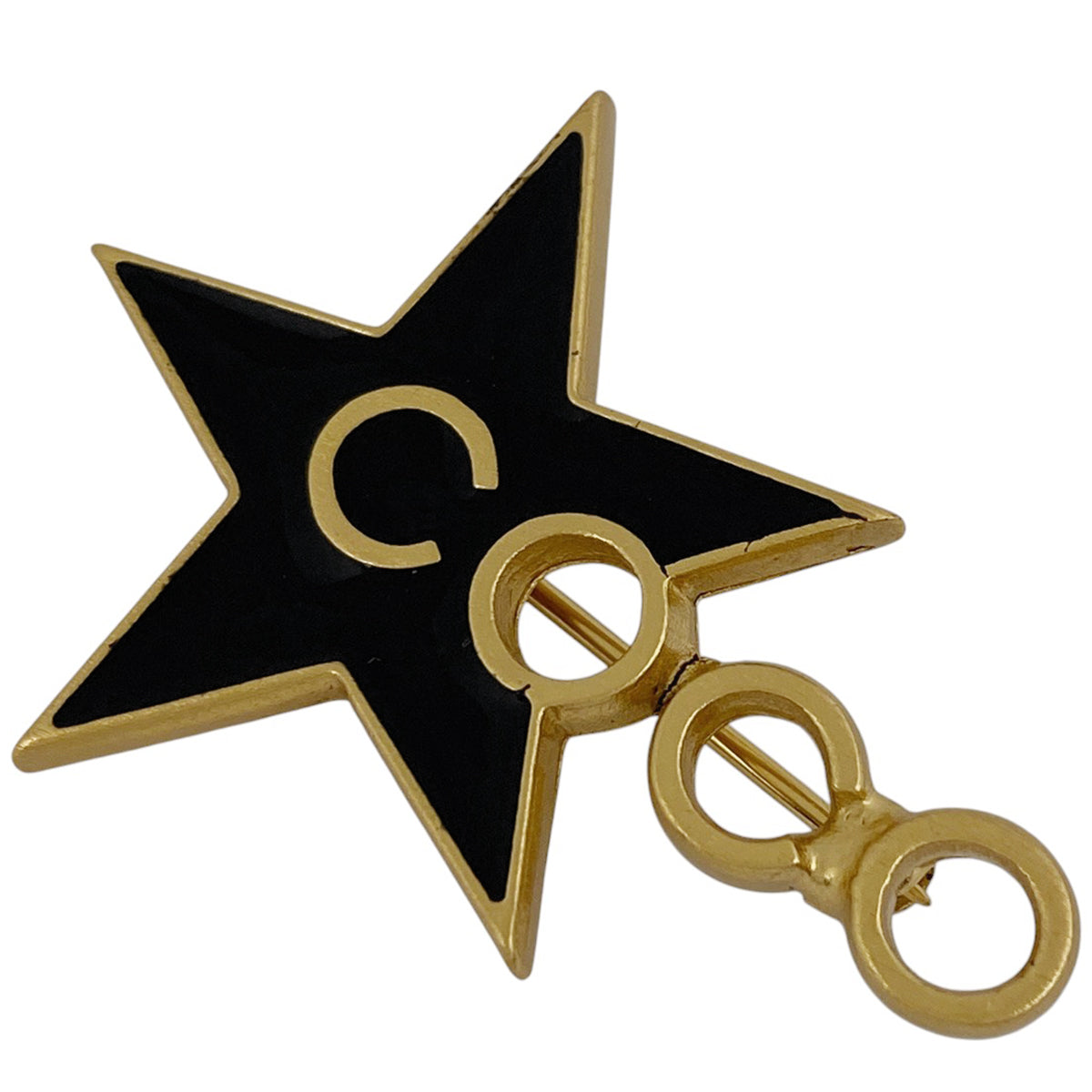 バイセル公式】シャネル ロゴ ブローチ COCO スター 星モチーフ